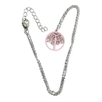 Arbre de vie rose a plat