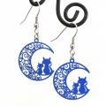 Boucles chat sur la lune bleu 1 