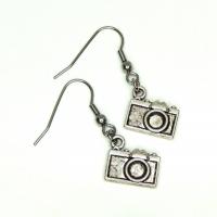 Boucles d oreilles appareil photo recto verso