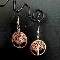 Boucles d oreilles arbre de vie cuivre 3