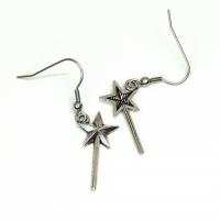 Boucles d oreilles baguette magique princesse