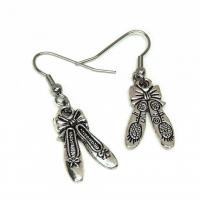 Boucles d oreilles ballerine recto verso