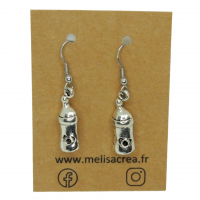 Boucles d oreilles biberon couleur argentee enfance maternite dos creux 7 