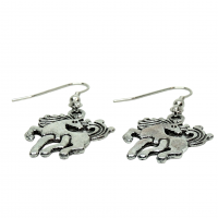 Boucles d oreilles cheval couleur argente 2 