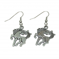 Boucles d oreilles cheval couleur argente 3 