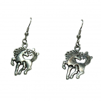 Boucles d oreilles cheval couleur argente 5 