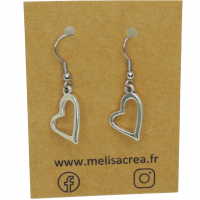 Boucles d oreilles coeur creux couleur argentee 7 