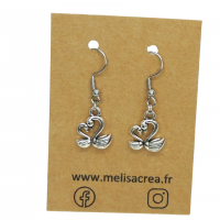 Boucles d oreilles cygnes recto verso couleur argentee romantique 4 