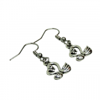 Boucles d oreilles cygnes recto verso couleur argentee romantique 8 