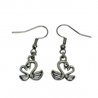 Boucles d oreilles cygnes recto verso couleur argentee romantique 9 