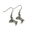 Boucles d oreilles cygogne recto verso