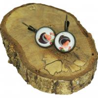 Boucles d oreilles de style dormeuse fille avec coquelicot tulipe 5 