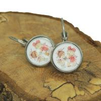 Boucles d oreilles dormeuse en laiton argente sans nickel sans plomb sans cadmium fillettes 2 
