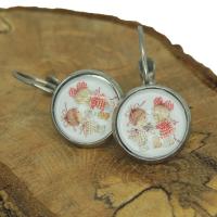 Boucles d oreilles dormeuse en laiton argente sans nickel sans plomb sans cadmium fillettes 3 
