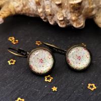 Boucles d oreilles en bronze fleurs 1 
