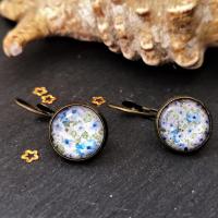Boucles d oreilles en bronze fleurs 2 