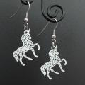 Boucles d oreilles estampe licorne blanc 3 2 