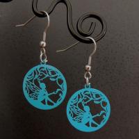 Boucles d oreilles fee bleu 2