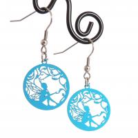 Boucles d oreilles fee bleu 3