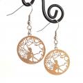 Boucles d oreilles fee ocre 3