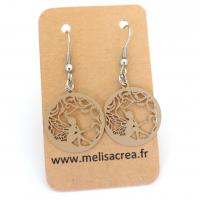 Boucles d oreilles fee ocre 4