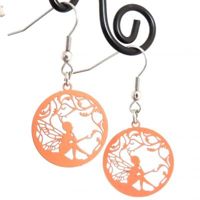 Boucles d oreilles fee saumon 2