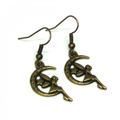 Boucles d oreilles fee sur la lune