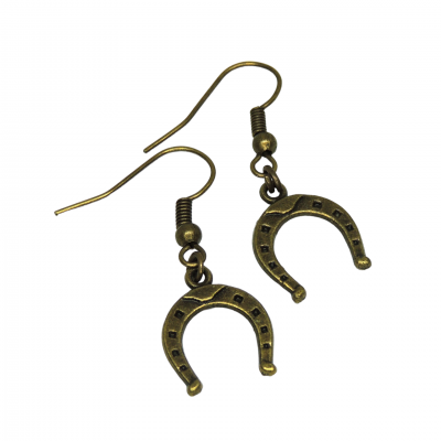 Boucles d oreilles fer a cheval bronze photoroom