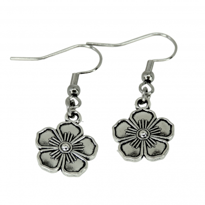 Boucles d oreilles fleurs breloque couleur argentee 16 photoroom