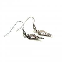 Boucles d oreilles glace cornet argente