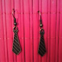 Boucles d oreilles harry potter cravate en bronze 2 