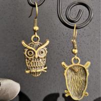 Boucles d oreilles hiboux bronze 12 