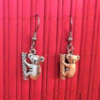 Boucles d oreilles koala argentees 3 