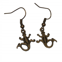 Boucles d oreilles lezard salamandre bronze recto verso photoroom