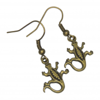 Boucles d oreilles lezard salamandre bronze recto verso plat photoroom