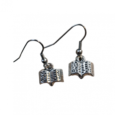 Boucles d oreilles livre harry potter pendante