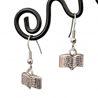 Boucles d oreilles livre mini harry potter pendante