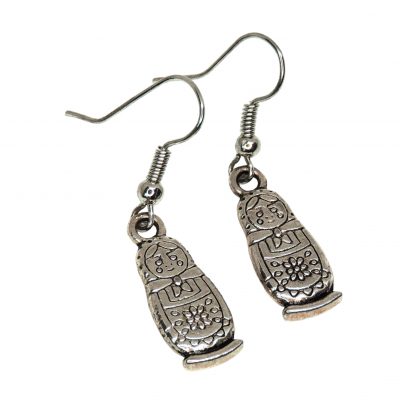 Boucles d oreilles matriochka poupee russe 1 