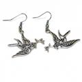 Boucles d oreilles oiseaux avec tige argentee