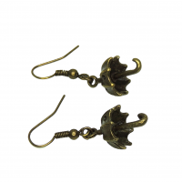 Boucles d oreilles parapluie bronze pendante photoroom