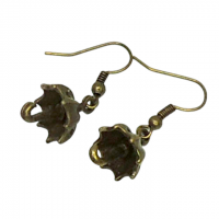Boucles d oreilles parapluie parasole couleur bronze 1 