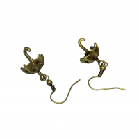 Boucles d oreilles parapluie parasole couleur bronze 8 
