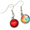 Boucles d oreilles pendante double cabochon rouge fleurs 1 photoroom
