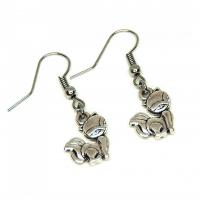 Boucles d oreilles renard recto verso