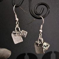 Boucles d oreilles sachet de the 13 