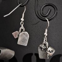Boucles d oreilles sachet de the 14 