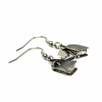Boucles d oreilles sachet de the argente photoroom