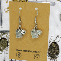 Boucles d oreilles sachet de the brloque couleur argente tea heure du the 2 photoroom