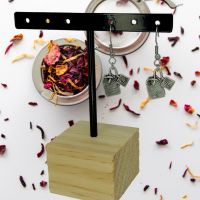 Boucles d oreilles sachet de the brloque couleur argente tea heure du the 7 photoroom