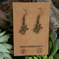 Boucles d oreilles salamandre lezard couleur bronze breloque en laiton 8 photoroom